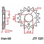 FRONT SPROCKET JT JTF1321 14 TEETH HONDA CRF 250L-300L