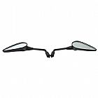 MIRRORS SET MOTORCYCLE & SCOOTER QY188H 10MM BLACK