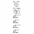 ΒΙΔΕΣ ΣΤΗΡΙΞΗΣ ΠΕΤΑΛΟΥ LAMPA 6/8MM ΧΡΥΣΟ ERGAL