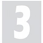 LAMPA SPELL-IT, ADHESIVE NUMBER (140X65 MM) - WHITE - 3