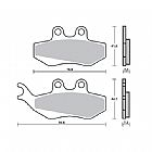 MOTORCYCLE BRAKE PADS SBS 120HF SFA194 SCOOTER 50-125CCM