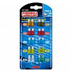 SET 10 ASSORTED PLUG-IN FUSES, 12/32V