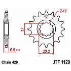 ΓΡΑΝΑΖΙ ΕΜΠΡΟΣΘΙΟ JT JTF1120.13 ΔΟΝΤΙΑ APRILIA/PEUGEOT/YAMAHA 50