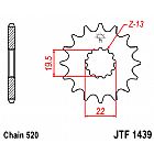 ΓΡΑΝΑΖΙ ΕΜΠΡΟΣΘΙΟ JT JTF1439.12 ΔΟΝΤΙΑ SUZUKI LT-F160 GSX250