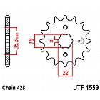 FRONT SPROCKET JT JTF1559.14 TEETH YAMAHA TW200 (89-12) TRAILWAY