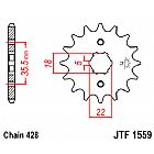 ΓΡΑΝΑΖΙ ΕΜΠΡΟΣΘΙΟ JT JTF1559.14 ΔΟΝΤΙΑ YAMAHA TW200 (89-12) TRAILWAY