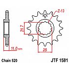 ΓΡΑΝΑΖΙ ΕΜΠΡΟΣΘΙΟ JT JTF1581.16 ΔΟΝΤΙΑ YAMAHA YZF-R6 / R7 (520 ΜΕΤΑΤΡΟΠΗ) 