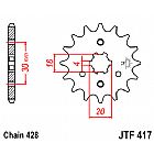 ΓΡΑΝΑΖΙ JT ΕΜΠΡΟΣ JTF417 14-15-16 ΔΟΝΤΙΑ KAWASAKI KMX125-200 BN125 ELIMINATOR