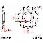FRONT SPROCKET JT JTF427 12 TEETH SUZUKI RM125 RM-Z250