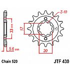 FRONT SPROCKET JT JTF430 13-14-15 TEETH SUZUKI RM-Z250 GT-GS-GSX250 KAWASAKI KX250