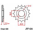 FRONT SPROCKET JT JTF434 15 TEETH SUZUKI GZ250 TU250 X VL250 INTRUDER
