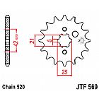 FRONT SPROCKET JT JTF569.13 TEETH KAWASAKI KX YAMAHA YZ