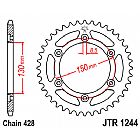 ΓΡΑΝΑΖΙ ΠΙΣΩ JT JTR1244 52 ΔΟΝΤΙΑ