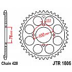 REAR SPROCKET JT JTR1806 56 TEETH