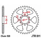 ΓΡΑΝΑΖΙ JT ΠΙΣΩ JTR811 45 ΔΟΝΤΙΑ