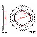 ΓΡΑΝΑΖΙ JT ΠΙΣΩ JTR822 51-52 ΔΟΝΤΙΑ