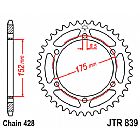 REAR SPROCKET JTR839 55 TEETH