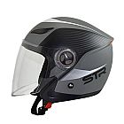 JET HELMET STR SPORTY GREY MAT