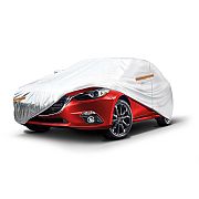 Amio Aluminium With Zip Reflective Car Cover 120G - Medium (430 X 165 X 120 cm)