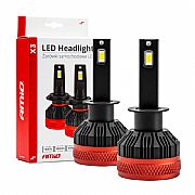 Λάμπες LED Σετ AMIO H1 9-16V 92W 6.500K 9900lm CANBUS Με Ανεμιστηράκι X3 SERIES 2ΤΕΜ.