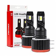Λάμπες LED Σετ AMIO LED H15 9-16V 90W 6.500K 9900lm CANBUS ΜΕ ΑΝΕΜΙΣΤΗΡΑΚΙ X3 SERIES 2ΤΕΜ.