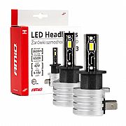 ΛΑΜΠΕΣ LED H3 H-SERIES 9>18V 42W 6500K 3600lm +200% CSP LED  AMiO - 2 TEM.