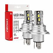Λάμπες LED Σετ AMIO LED H4 H-SERIES 9>18V 42W 6500K 3600lm +200% CSP LED 2 TEM.