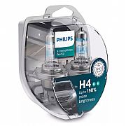 Σετ λάμπες Αλογόνου Philips X-treme Vision Pro150 H4 3700K 12V 55W 2τμχ