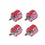 Bikeservice 4 PieceMini Stubby Set Screwdriver