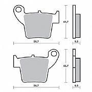 Τακάκια πίσω  μοτοσυκλέτας DP-BRAKES 921