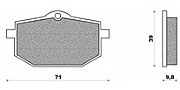 Σετ τακάκια φρένου Εμπρός NEWFREN FD097 YAMAHA XTZ 600 TENERE 85-90