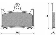 Organic Disk Pad NEWFREN FD131B CB 900 HORNET (01)