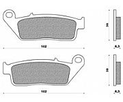 Σετ τακάκια φρένου Εμπρός NEWFREN FD132B HONDA CB 600 F HORNET (98-06)