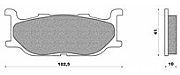 Σετ τακάκια εμπρός με ενίσχυση kevlar NEWFREN FD183BKS για YAMAHA XP 500 T MAX (01)