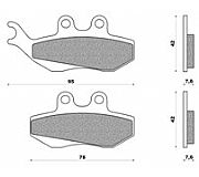 Set Pads NEWFREN FD281BKS with Kevlar MALAGUTI F12 125 MAX (02)