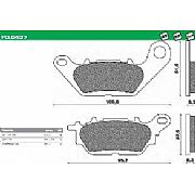 Σετ τακάκια εμπρός NEWFREN FD437BA για YAMAHA XC 125 VITY (08)