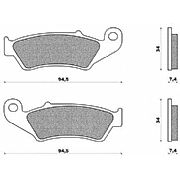 Σετ τακάκια εμπρός οργανικά NEWFREN για HONDA XLV600 / XLV650 / XRV750 93-00 / XR125 FD193B