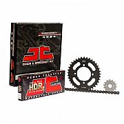 Σετ Γρανάζια Αλυσίδα JT Μαύρη 420 Για KAWASAKI ZX-130