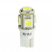 Σετ Λάμπες T10 W5W 12V W2,1X9,5D LED 5XSMD5050 Λευκό