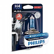 Λάμπα Philips H4 12V60W-50 Crystal Vision Ultra Moto 1 Τεμμάχιο
