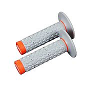 Χειρολαβές Renthal MX Dual Grips G208 Comfort Διπλής Πυκνότητας Γκρι/Πορτοκαλί