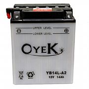 Μπαταρία μοτοσυκλέτας OYEK YB14L-A2 12v 14Ah