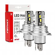 Λάμπες LED H4 Set AMIO H-SERIES 9>18V 42W 6500K 3600lm