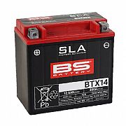 Μπαταρία Μοτοσυκλέτας SLA BS Battery BTX14-BS ( YTX14-BS ) 12.6Ah