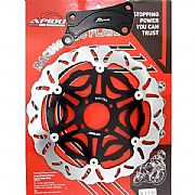 Δισκόπλακα APIDO Oversize 300mm Μαύρη με αντάπτορα για YAMAHA CRYPTON-X 135