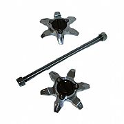 Axis and Decorative Security for Rear Wheel Silver for PCX 125