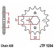 Γρανάζι εμπρόσθιο JT  HONDA CBR125 R CBF-CBZ-CLR-XLR-XR125