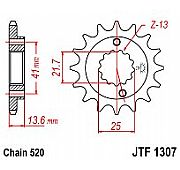 Γρανάζι εμπρόσθιο JT JTF1307.14  XR650 R (00-07) KAWASAKI ZX600 ZX-6R (520 βήμα)