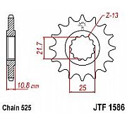 Γρανάζι εμπρόσθιο JT JTF1586.16 δόντια YAMAHA YZF-R6 (06-12) / TDM850 (4TXL)