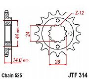 Γρανάζι εμπρόσθιο JT JTF314.16 Δόντια HONDA XRV750 AFRICA TWIN